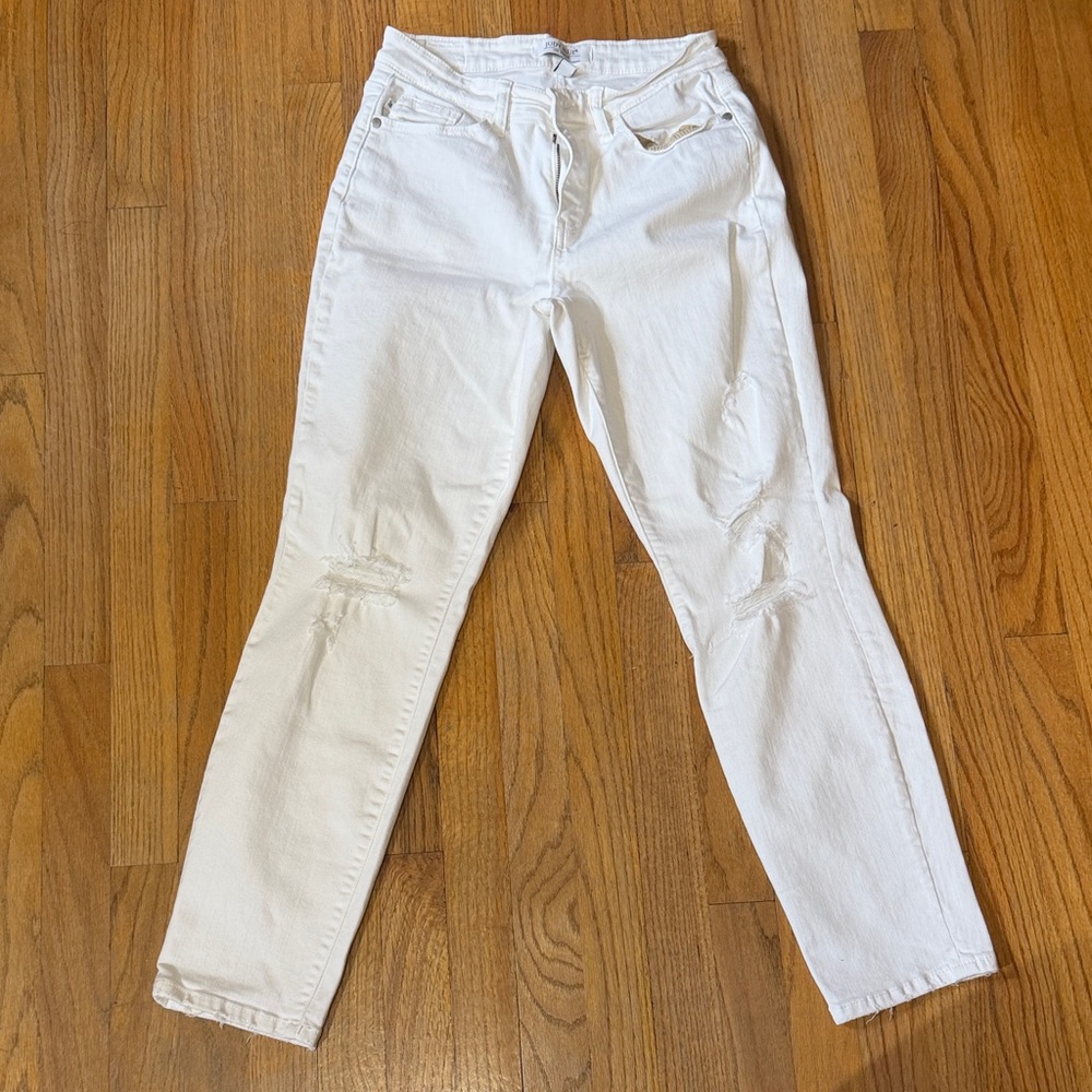 Judy Blue Women's White Skinny Jeans